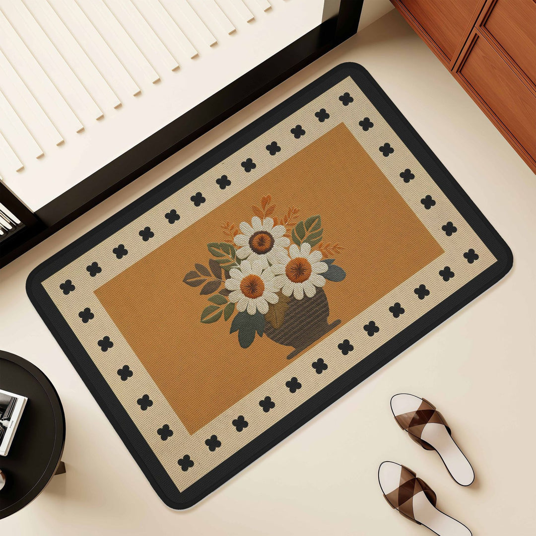 Künstlerisches Florales Design Bereich Matte Karnz