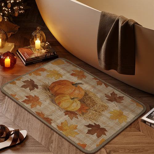 Herbstliches dekoratives Badetuch