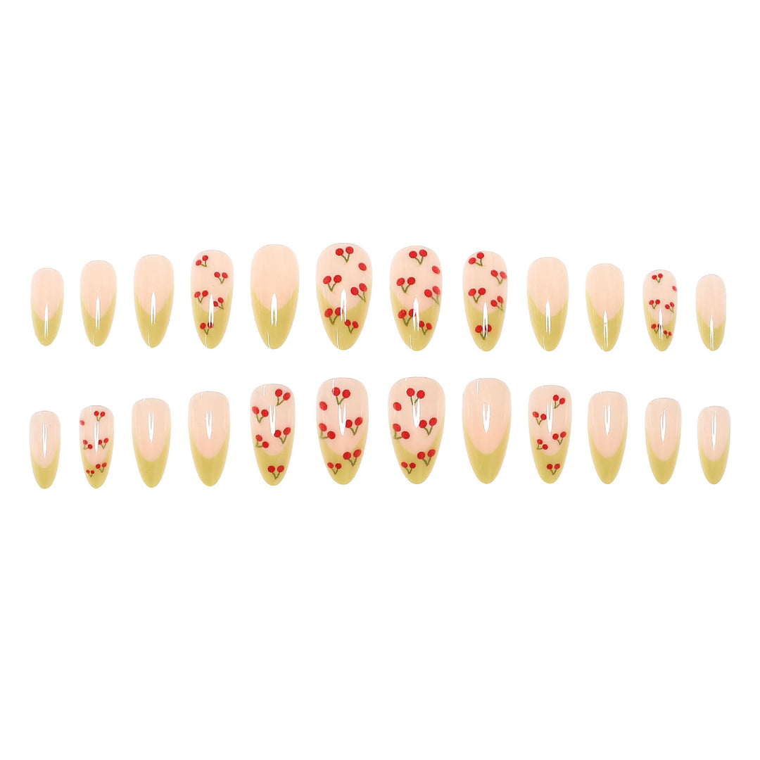 Kirschblüten-Themen Press-On Nagelset