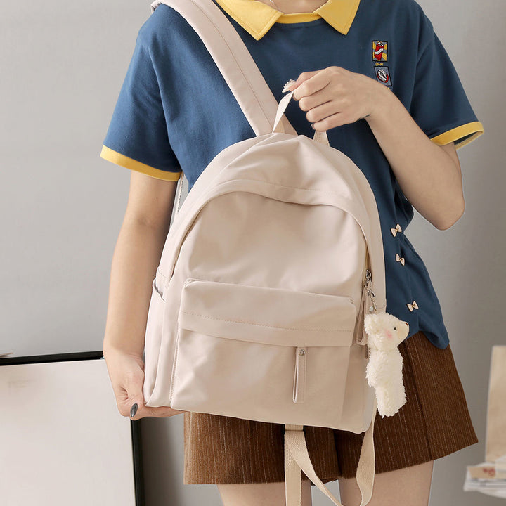 Casual Rucksack mit Plüsch-Schlüsselanhänger Karnz