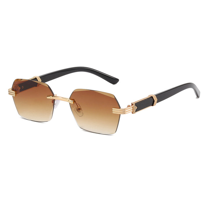Damen Trendige geometrische Sonnenbrille Karnz