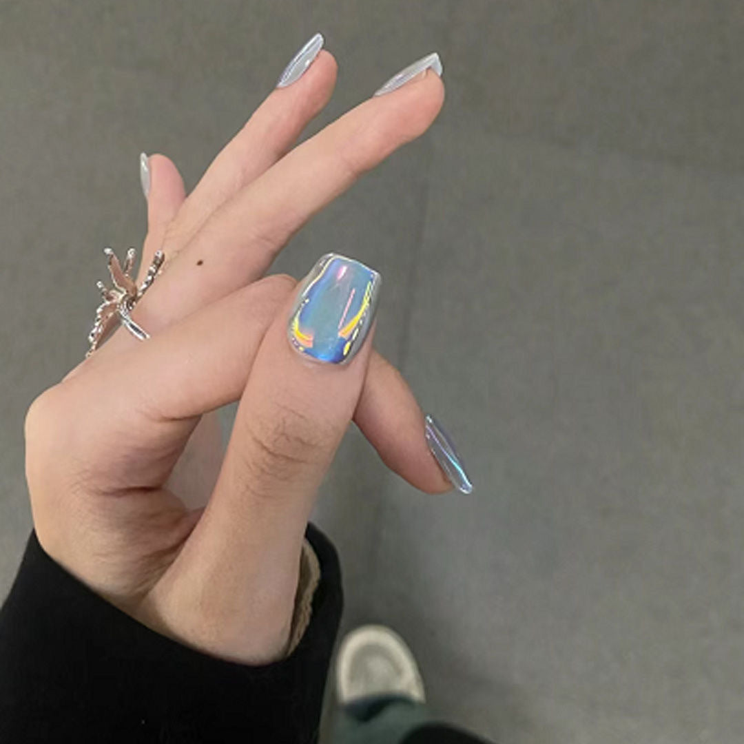 Iridescent Nail Art Press-On Kit