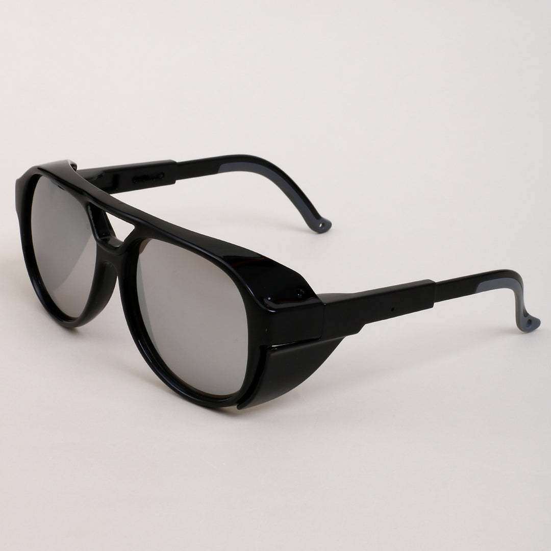 Damen oversized Sonnenbrille im geometrischen Design mit robustem Rahmen und polarisierten Gläsern Karnz