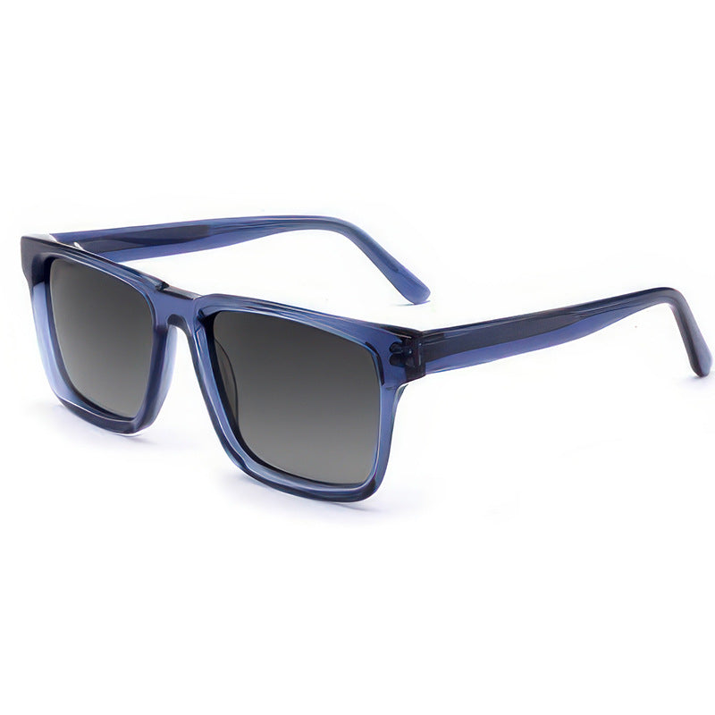 Damen modische Sonnenbrille mit klarem Kunststoffrahmen und multifunktionalen Gläsern Karnz