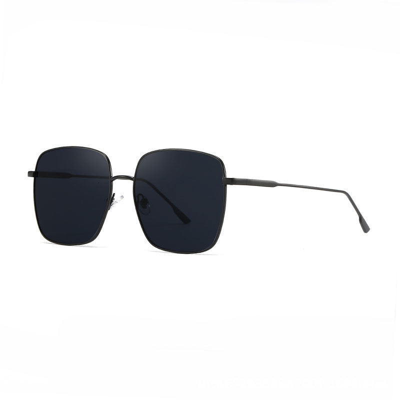 Damen Sonnenbrille mit modernem quadratischen Edelstahlrahmen und polarisierenden Gläsern Karnz