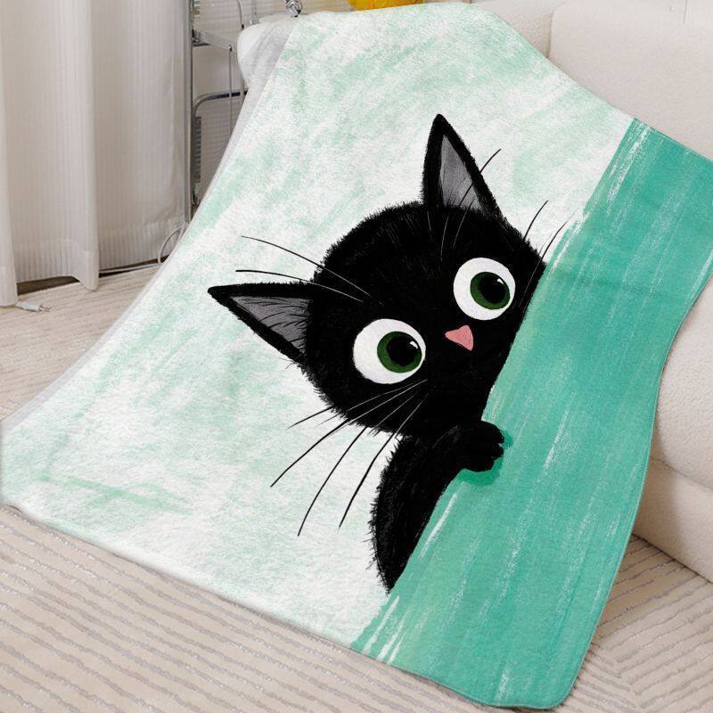 Niedliche Katzen-Themen-Fleece-Decke