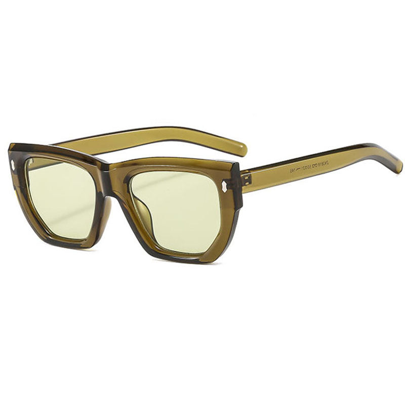 Damen Designer-Sonnenbrille mit modernem geometrischem Rahmen und UV-Schutz Karnz