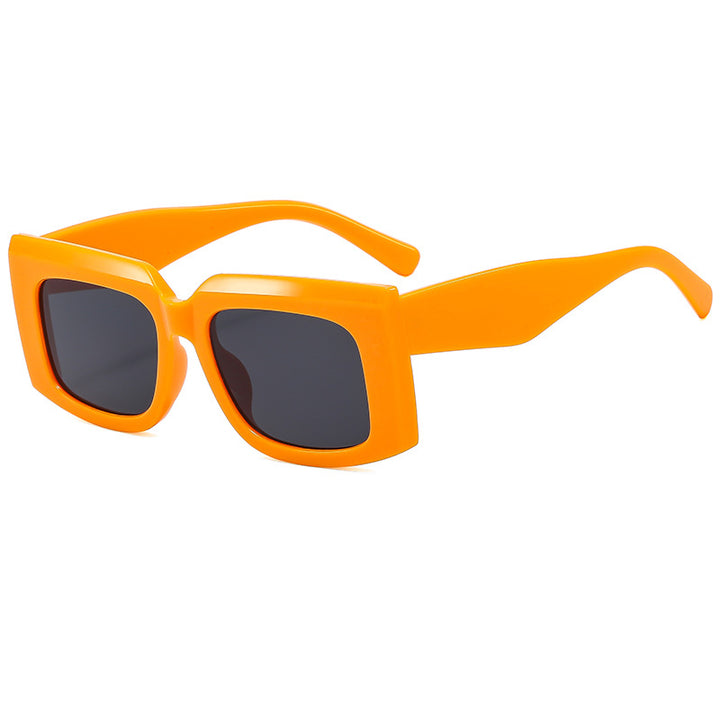 Damen Modische Sonnenbrille mit markantem quadratischem Rahmen und UV-Schutz Karnz