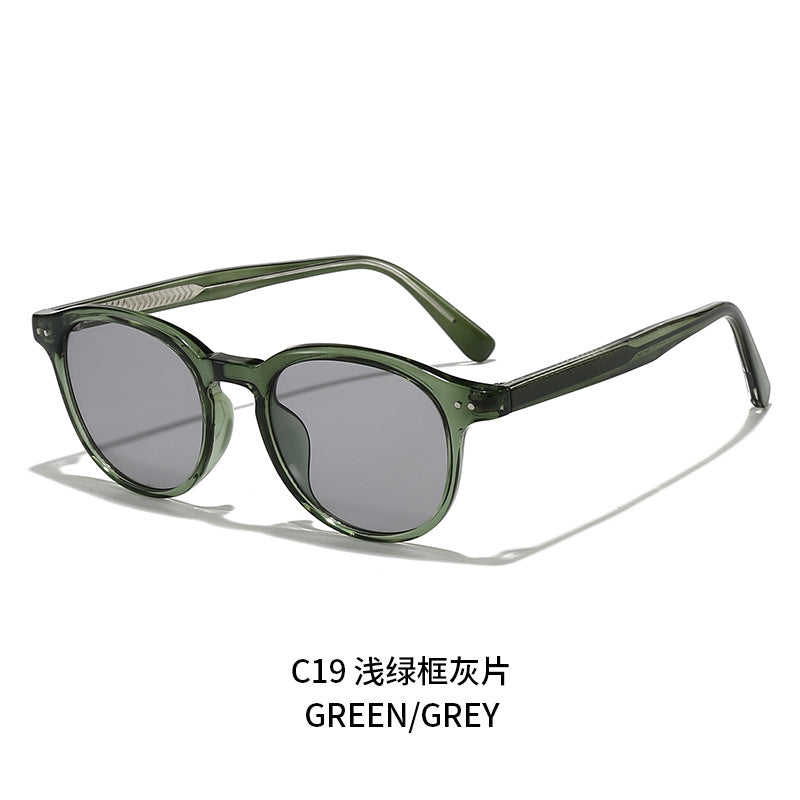 Damen runde modische Sonnenbrille mit UV-Schutz Karnz