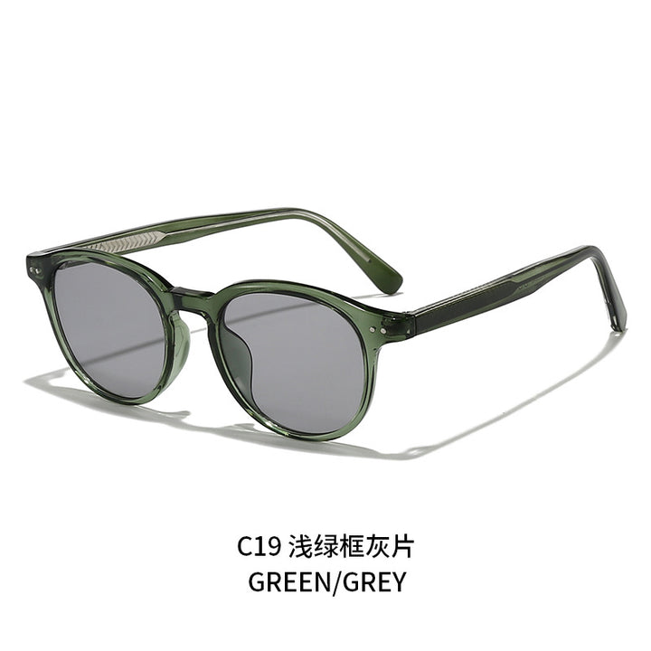 Damen runde modische Sonnenbrille mit UV-Schutz Karnz