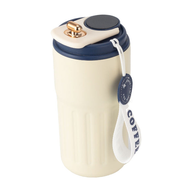 Damen isolierter Kaffeebecher mit praktischer Halteschlaufe Karnz