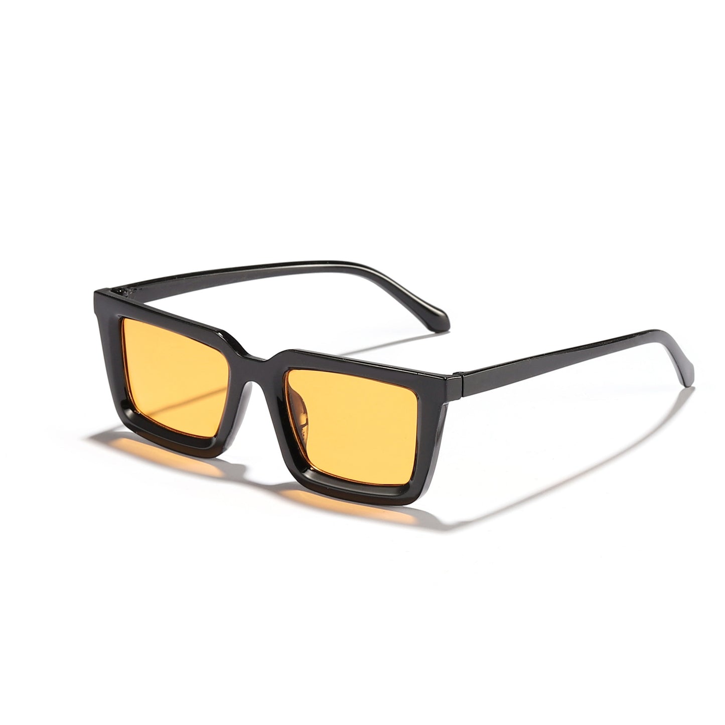 Damen moderne quadratische Sonnenbrille mit verspiegelten Gläsern Karnz
