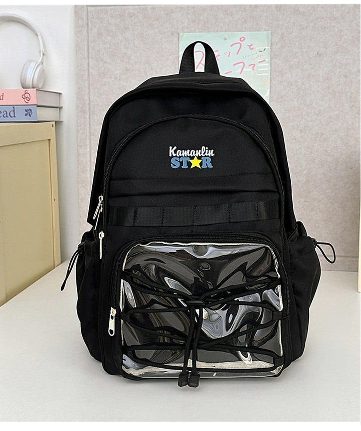 Transparenter Front-Schulrucksack