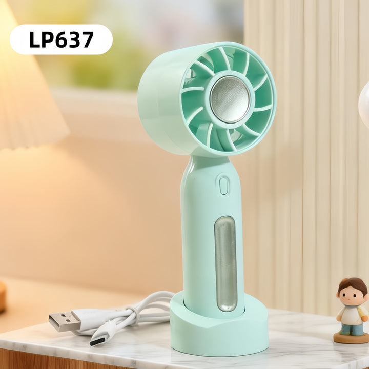 Damen Tragbarer Handventilator mit USB-Ladefunktion und drei Geschwindigkeitsstufen Karnz