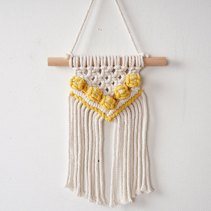 Macrame Wandbehang Kunstwerk Karnz