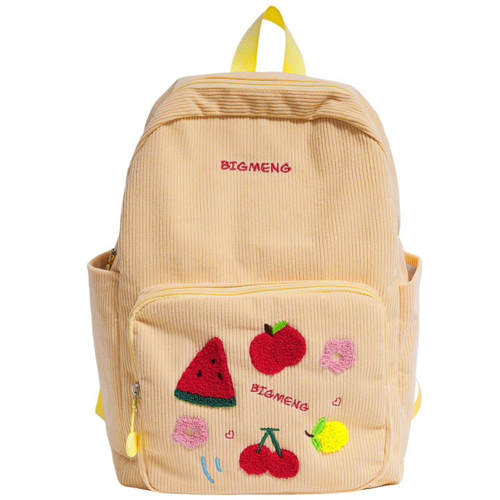 Stylische Bestickte Obstmuster Rucksack Karnz