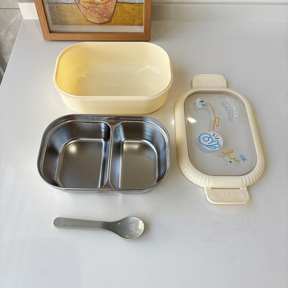 Mehrere Fächer Glas Lebensmittellagerbehälter