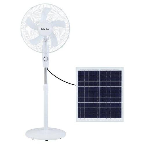 Unisex Solarbetrieben Standventilator mit verstellbarem Neigungswinkel und effizienten Lüfterblättern Karnz