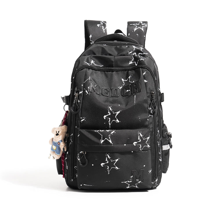 Stern-Print Multi-Fach Rucksack Karnz