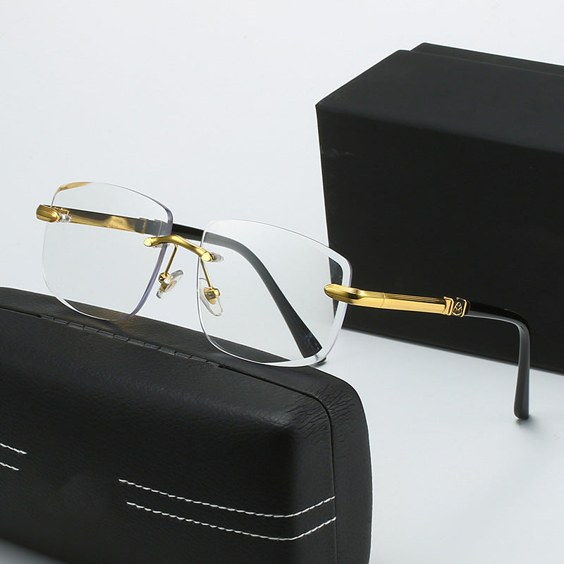 Damen quadratische Sonnenbrille mit stilvollen Kunststoff- und Metalldetails Karnz