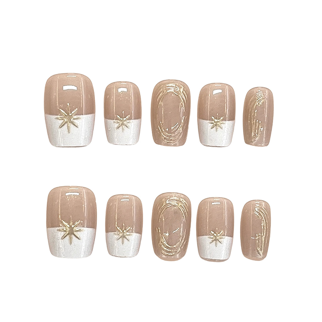 Elegantes Press-On Nagelset Karnz