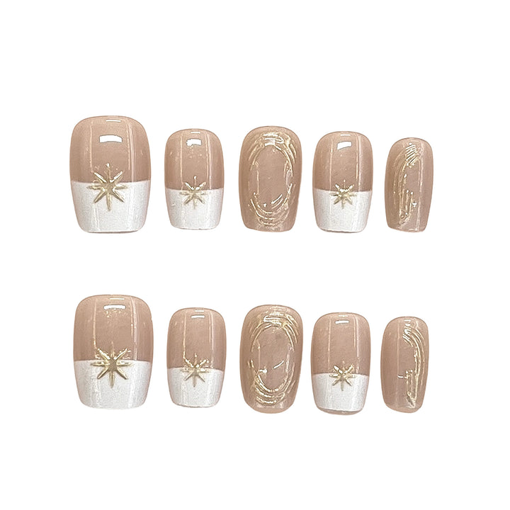 Elegantes Press-On Nagelset Karnz
