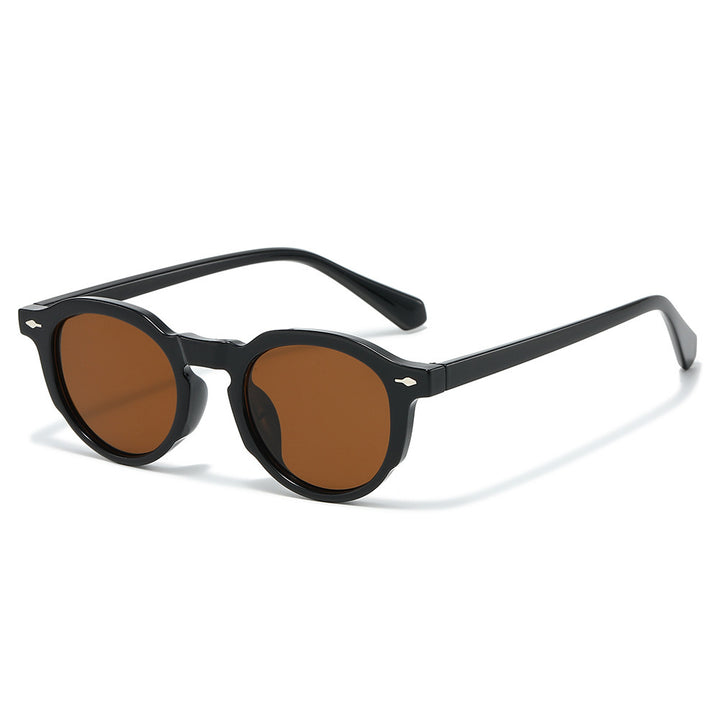 Stylische Retro-Ovalrahmen-Sonnenbrille Karnz