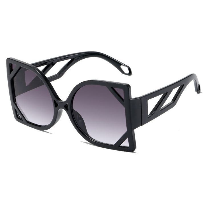 Damen geometrische Sonnenbrille mit exklusivem Design und UV-Schutz Karnz