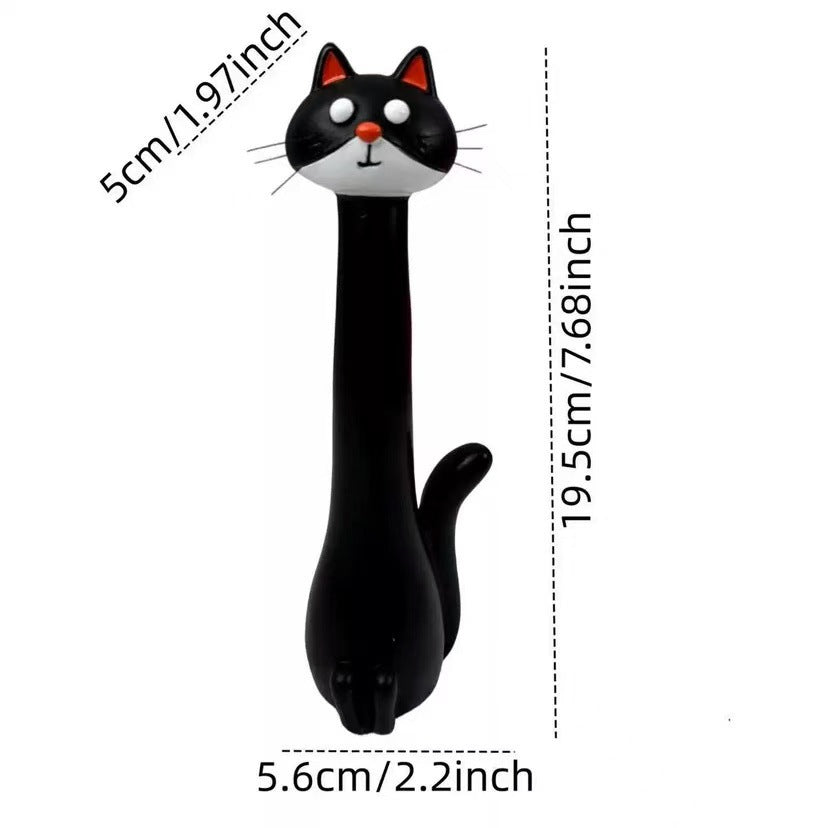 Dekorative Katzenfigur im eleganten Stil Karnz