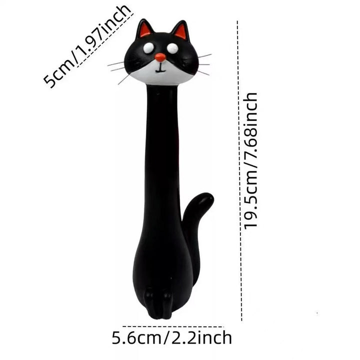 Dekorative Katzenfigur im eleganten Stil Karnz