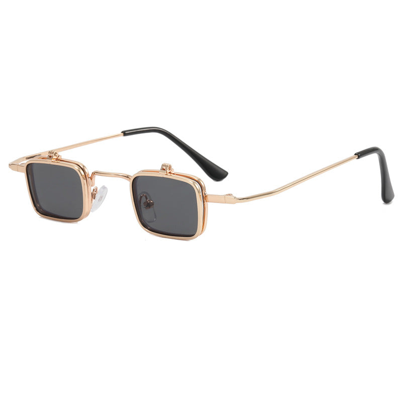 Damen Designer-Sonnenbrille mit quadratischem Metallrahmen Karnz