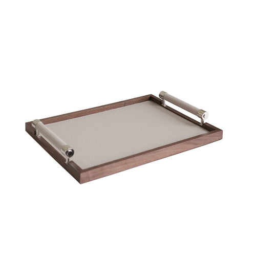 Modernes Holzserviertablett