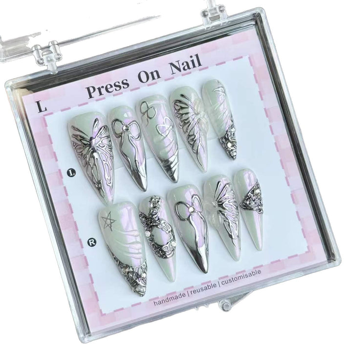 Künstlerisches Gothic Press-On Nagelset