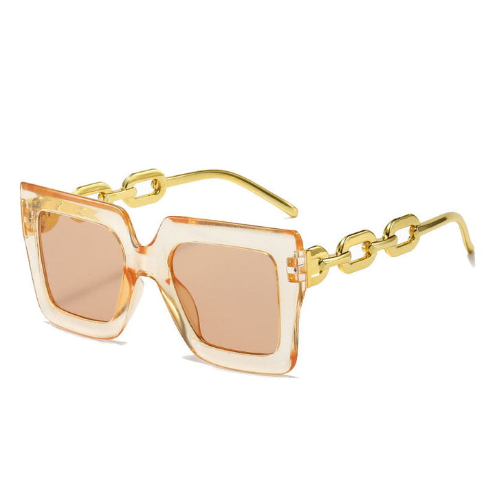 Damen Sonnenbrille mit auffälligem Kettenrahmen Karnz