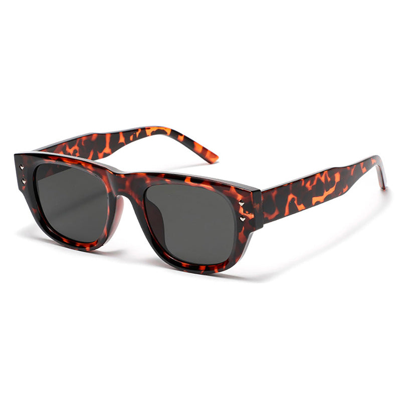 Damen modische Sonnenbrille im trendigen Rechteck-Design Karnz