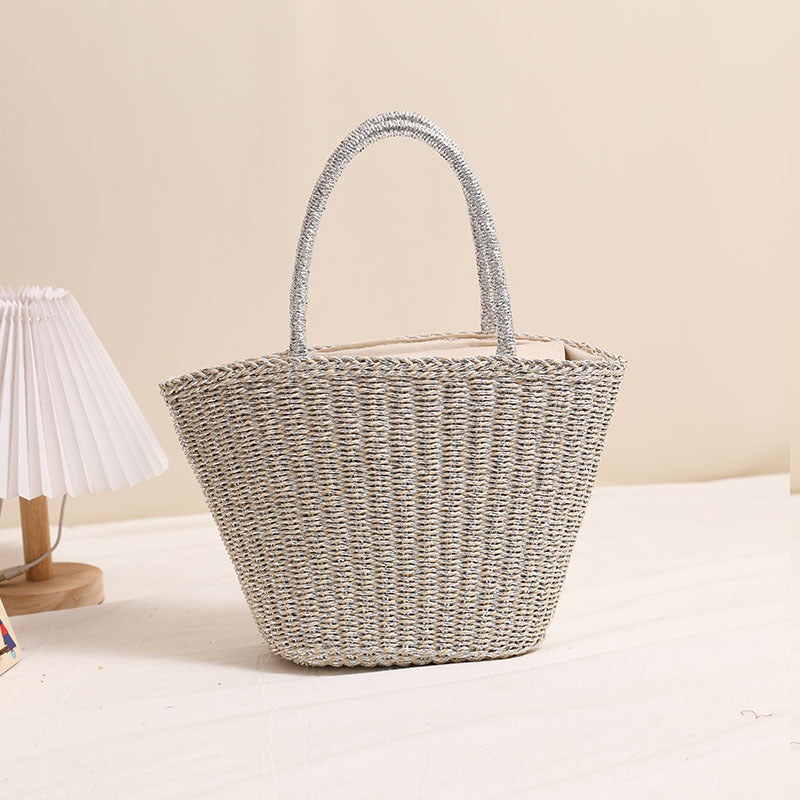 Damen Elegante Korbtasche im modernen Design Karnz