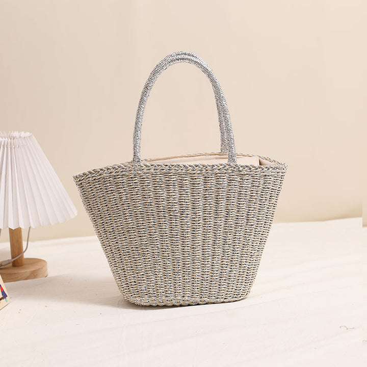 Damen Elegante Korbtasche im modernen Design Karnz