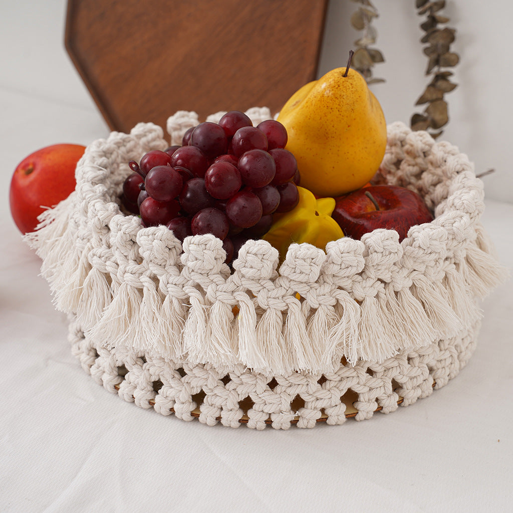 Dekorative Macramé Aufbewahrungskorb Karnz