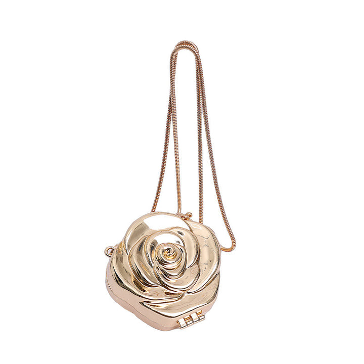 Elegantly Crafted Rose-Shaped Crossbody Bag Karnz