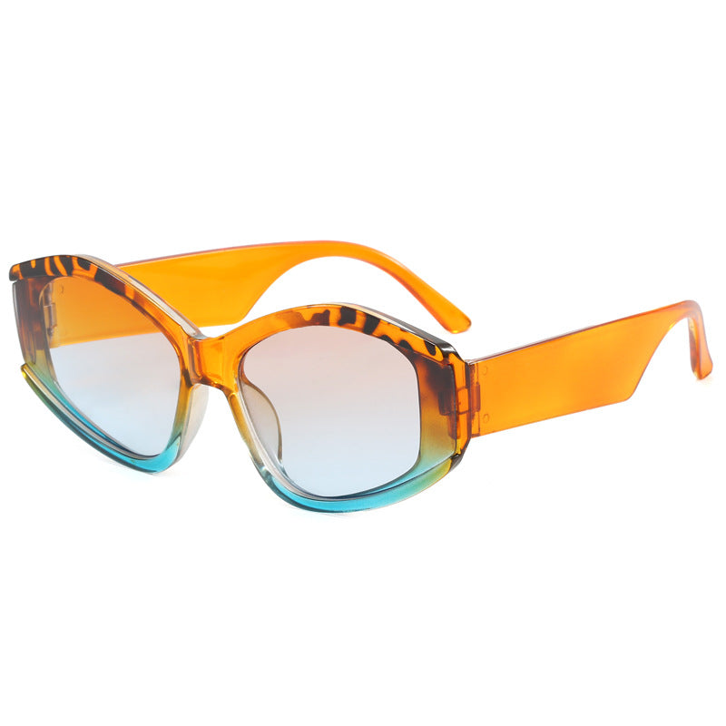 Damen modische Sonnenbrille mit markantem, futuristischem Design Karnz