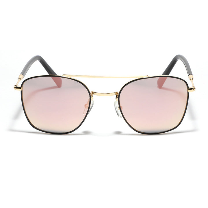 Damen modische quadratische Sonnenbrille mit luxuriösem Metallrahmen Karnz