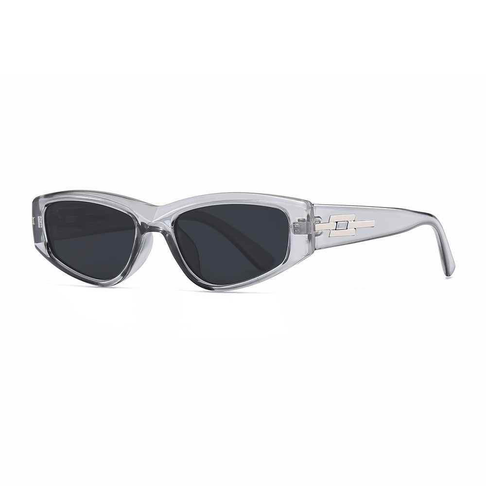 Damen Cat-Eye Sonnenbrille mit hochwertigem transparenten Rahmen und UV-Schutz Karnz
