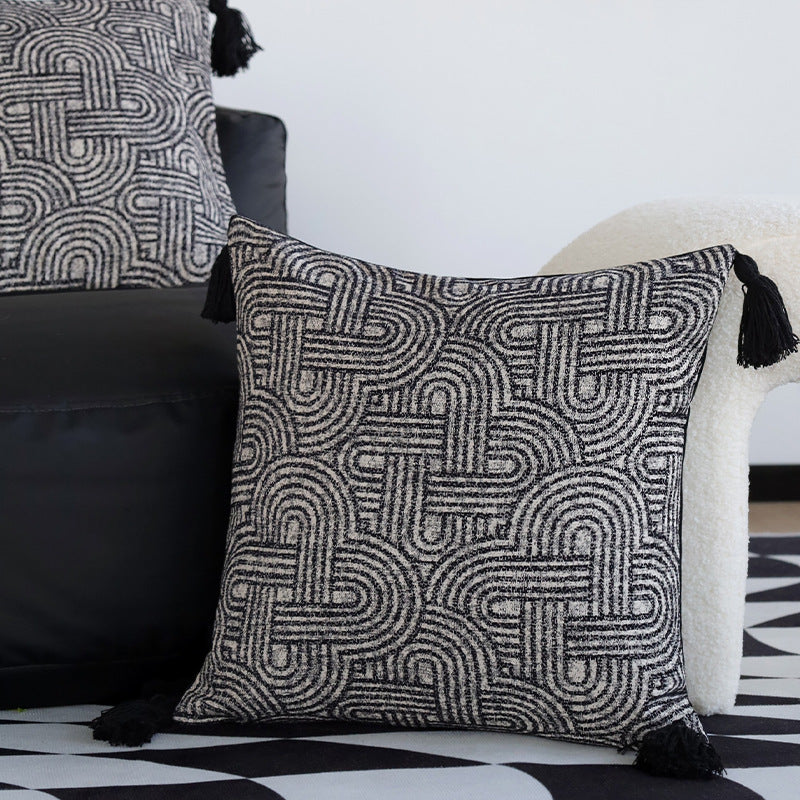 Dekoratives Sitzkissen mit geometrischem Muster