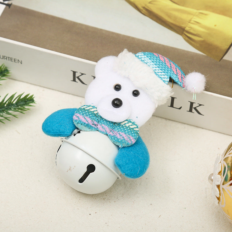 Festliche Weihnachtsglocke mit Santa-Motiv Karnz