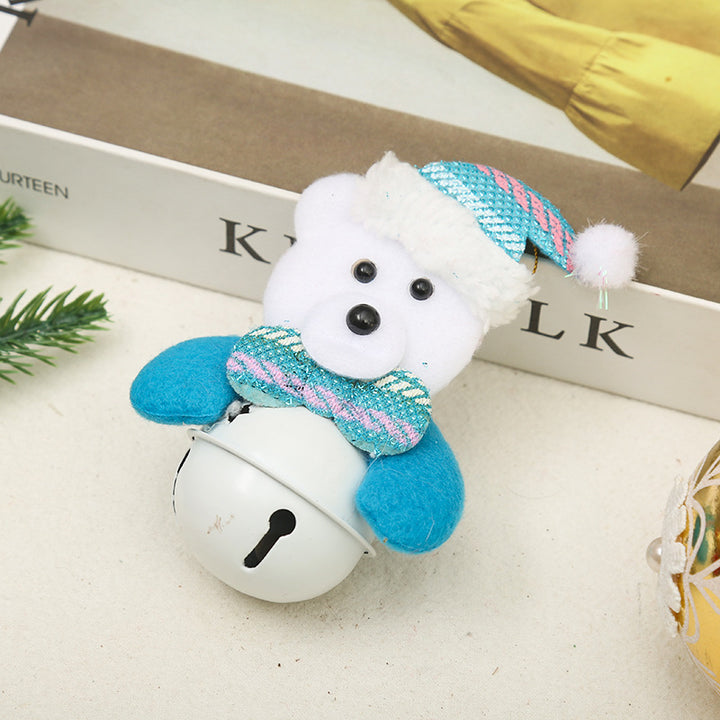 Festliche Weihnachtsglocke mit Santa-Motiv Karnz