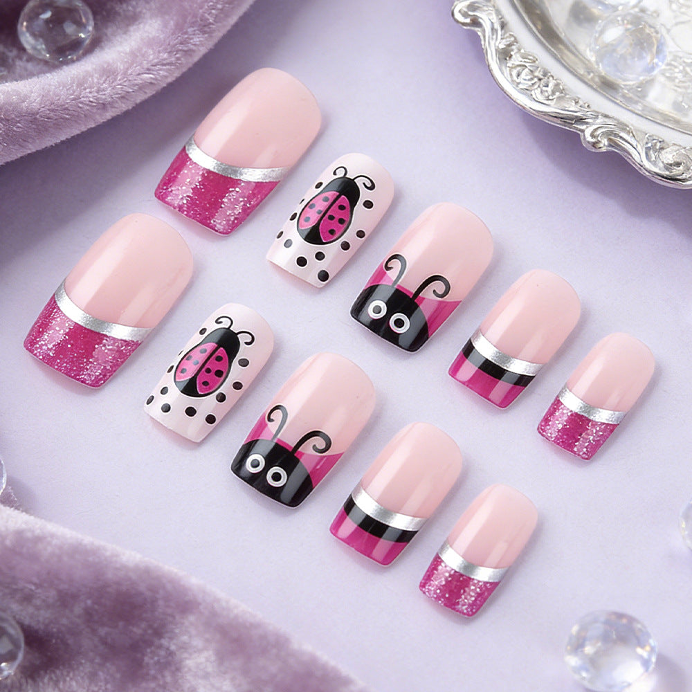 Künstlerisches Marienkäfer Nagelkunst Set Karnz