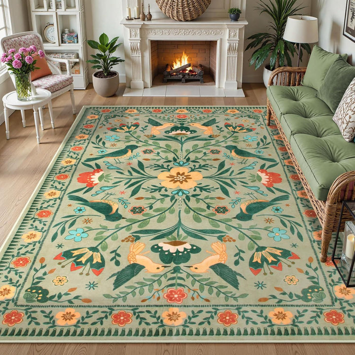 Dekorativer floraler Teppich