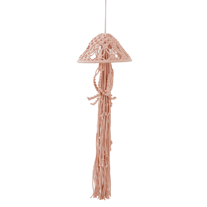 Dekorative Macramé Quallen Wandkunst Karnz