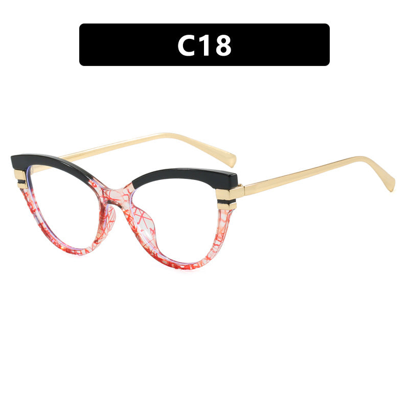 Damen Cat-Eye Sonnenbrille mit eleganten Metallakzenten Karnz