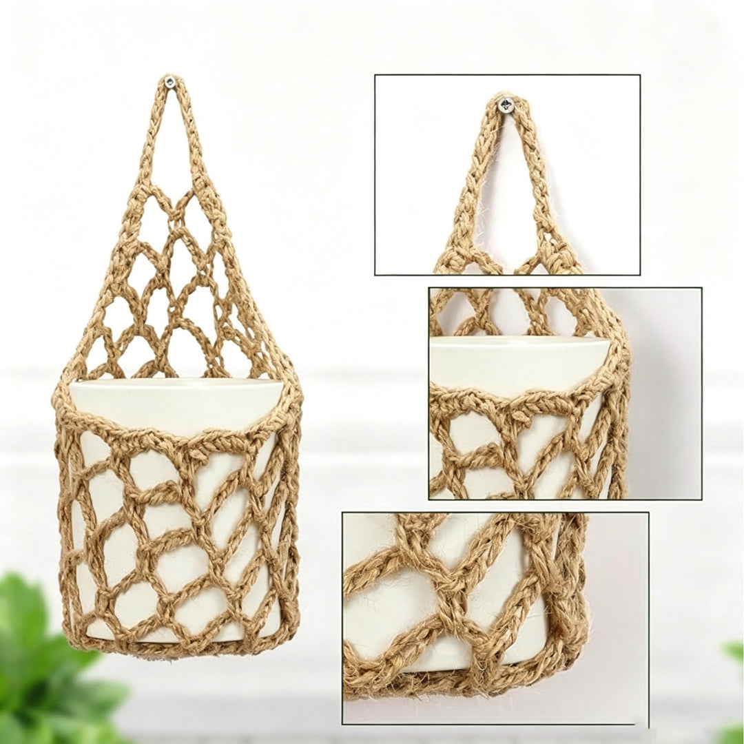 Macrame Pflanzenaufhänger Karnz